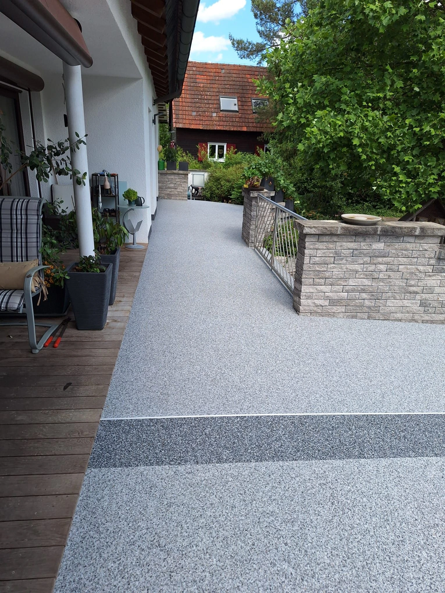 Pflasterweg Gartenanlage Bamberg